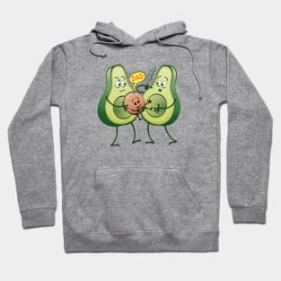 Funny avocados in trouble concerning paternity recognition Hoodie